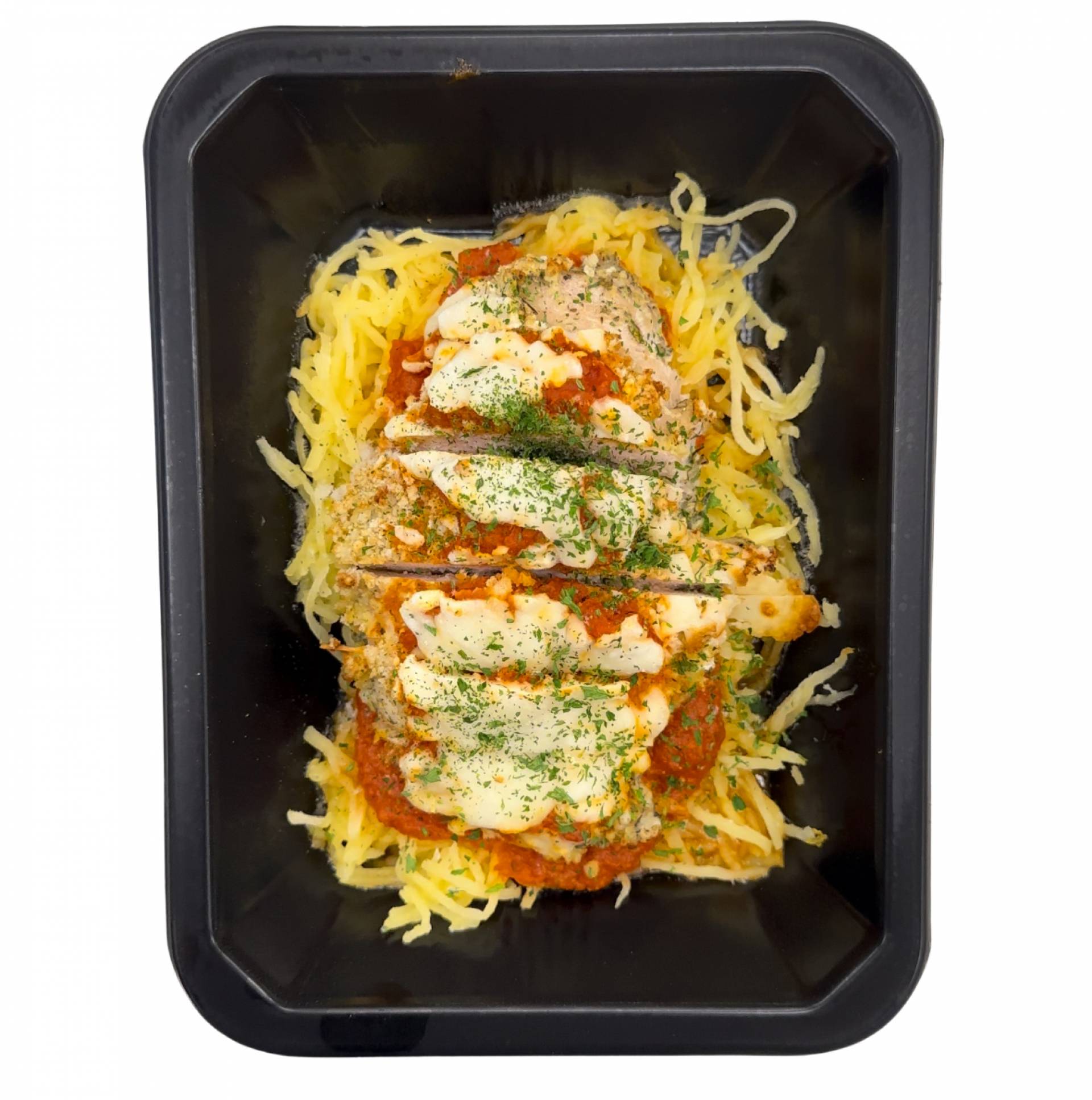 Spaghetti Squash Chicken Parm