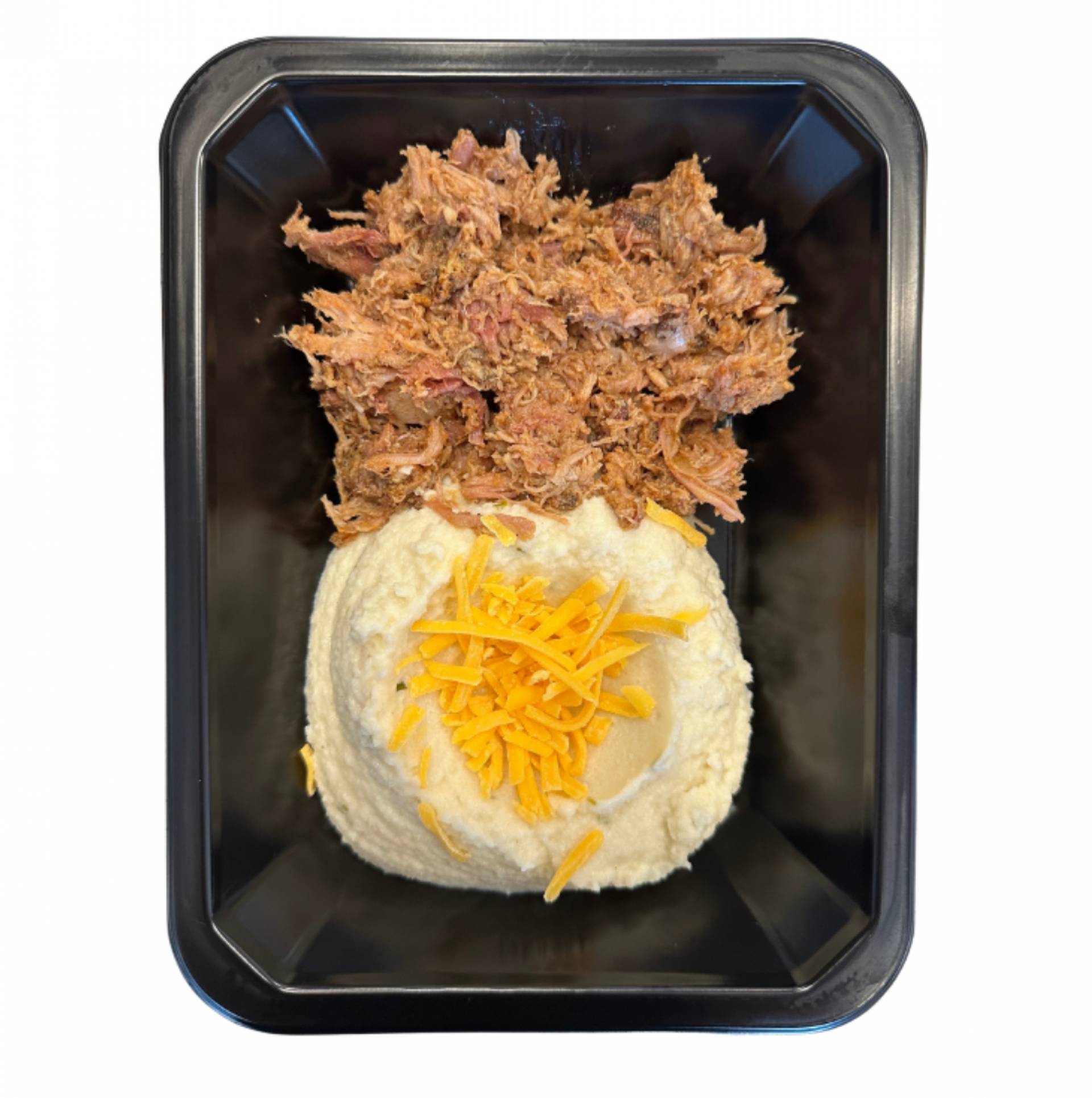 BBQ Pulled Pork w/ Cauliflower Mash