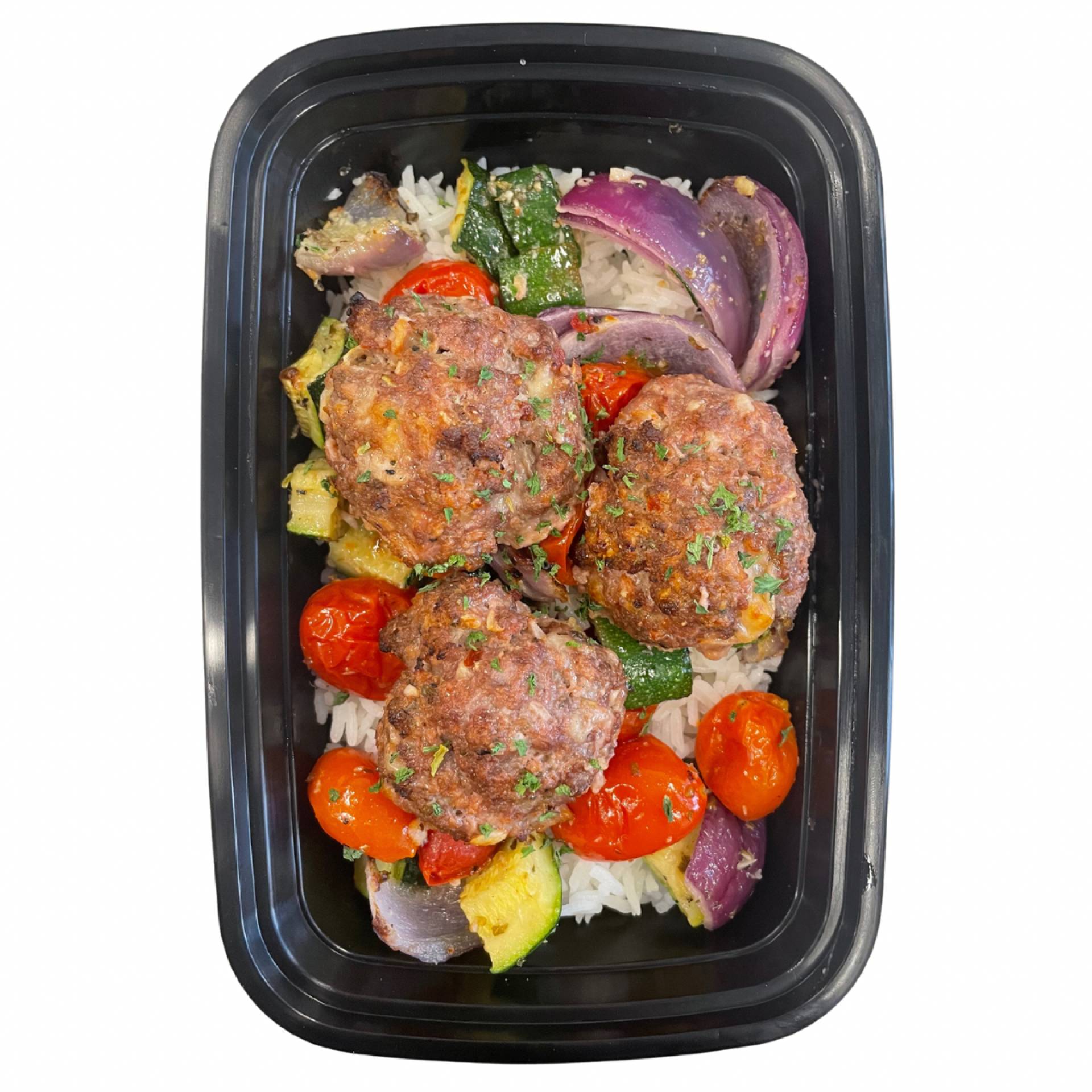 Beef Meatballs and Roasted Vegetables